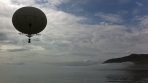 La sphère 135 m3 vol au dessus du lac Kouril "Kamtchatka"